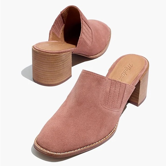Madewell The Carey Mule in Suede Blush size 8.5 - Picture 1 of 14